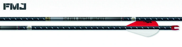 NOTE: Please provide overall arrow length if needed to be cut. Easton 4MM FMJ Arrows – 6 Pack Available in 250 / 300 / 340 / 400 spine.