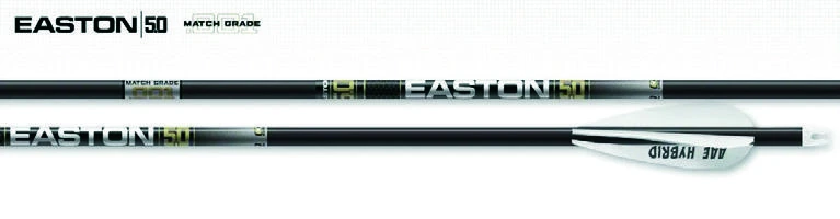 Easton 5.0 Match Grade Arrows – 6 Pack Available in 250 / 300 / 340 / 400 spine.