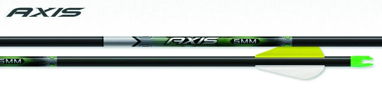 Easton AXIS 5MM Carbon Arrows – 3 HY, 6 Pack Available in 200 / 260 / 300 / 340 / 400 / 500 / 600 Spine.