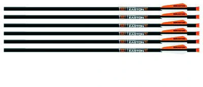 Easton Crossbow Bolt 9 Mm Carbon 20” & 22” with 3” Vanes, Half Moon, 6 Pack