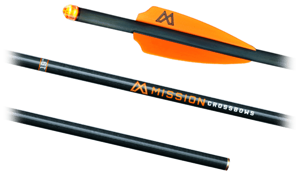 Mission Bolt – 338 Grain, 3 Pack, 19” and 22” Length, Lighted Nock