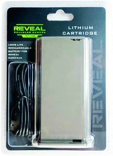 Tactacam Lithium Battery Cartridge Rechargeable lithium pack designed for Tactacam cams; quick-swap design for extended field use and fast charging.