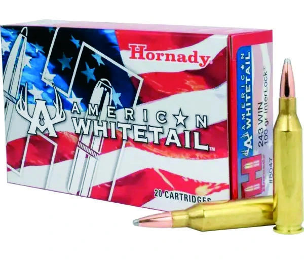 Hornady 243 Win 100 Gr InterLock American Whitetail