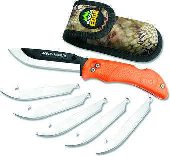 Outdoor Edge Model RB-20C Razor Pro L 3.5” Orange, 6 Blade