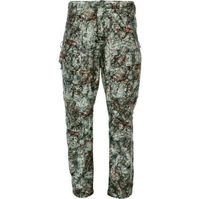 ASIO Gear Midweight Pant Built for mid-season hunts, this four-way stretch pant features moisture-wicking, antimicrobial tech, side vents, and DWR for versatile, scent-controlled comfort in rugged terrain. Colors: Raptor Camo Sizes: S, L, XL