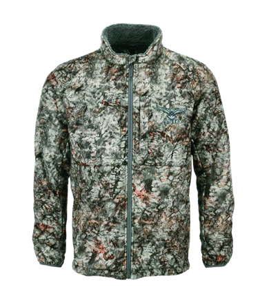 ASIO Gear Midweight Sherpa Jacket Windproof and water repellent with gasket cuffs, Sherpa-lined pockets, and scent control. Ideal from upper 40s to low 20s for mid to late-season hunts.