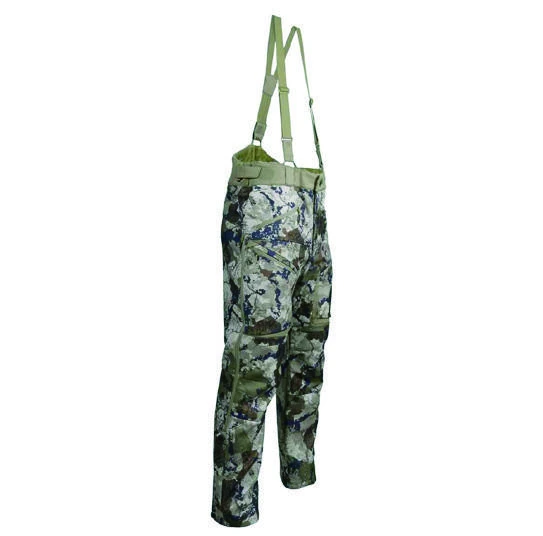 King’s Camo XK7 Wind Defender Bib Pant (XKG4503) Waterproof bib with Wind-Defender technology, fleece-lined warmth, and full side zips. Ideal for winter conditions and stationary hunts.Colors: XK7 Camo Waist Sizes: 32, 34, 36, 38, 40, 42